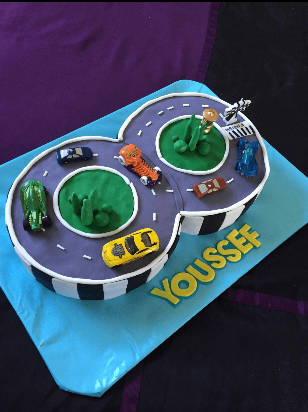 Racetrack Themed Cake