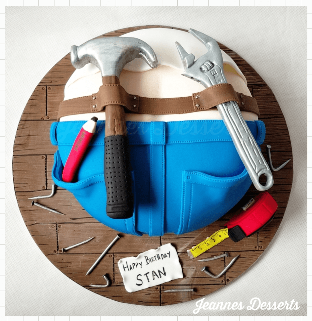 Builder Themed Cake